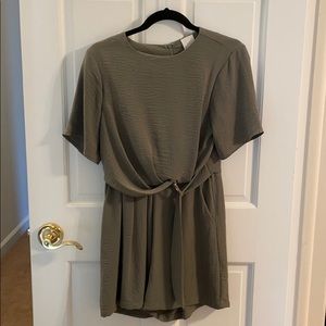 Forest green romper